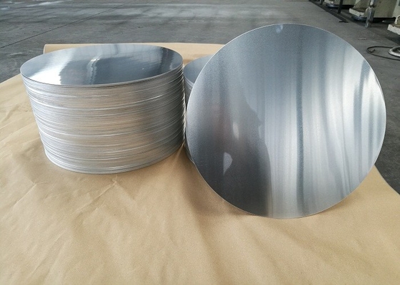 Cookware Aluminum Sheet Circle Silver With Pre Painted Non - Stick Black Coating