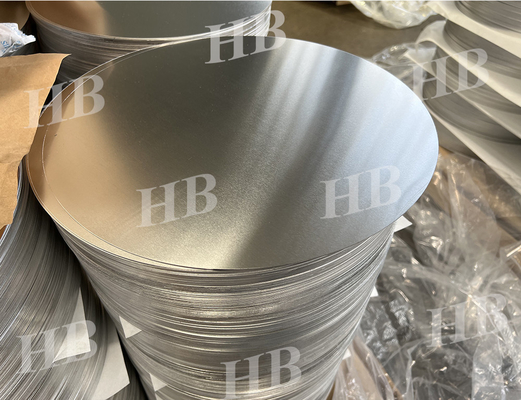 1060 - H14 एल्यूमीनियम वेफर सर्कल डिस्क सड़क चेतावनी संकेतों के लिए चिकनी 1 श्रृंखला