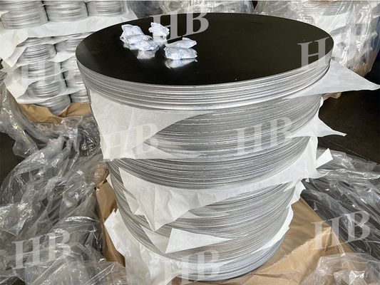 1060 - H14 एल्यूमीनियम वेफर सर्कल डिस्क सड़क चेतावनी संकेतों के लिए चिकनी 1 श्रृंखला