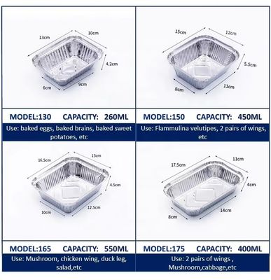 खानपान उद्योग के लिए अनुकूलित खाद्य-ग्रेड एल्यूमीनियम फॉयल लंच बॉक्स, 24 घंटे की गारंटी और एसजीएस परीक्षण गुणवत्ता के साथ