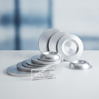 1050 1060 3003 Material Aluminum Circle Disc with O Soft H12 H18 Temper and 0.3-6mm Thickness for Deep Drawing