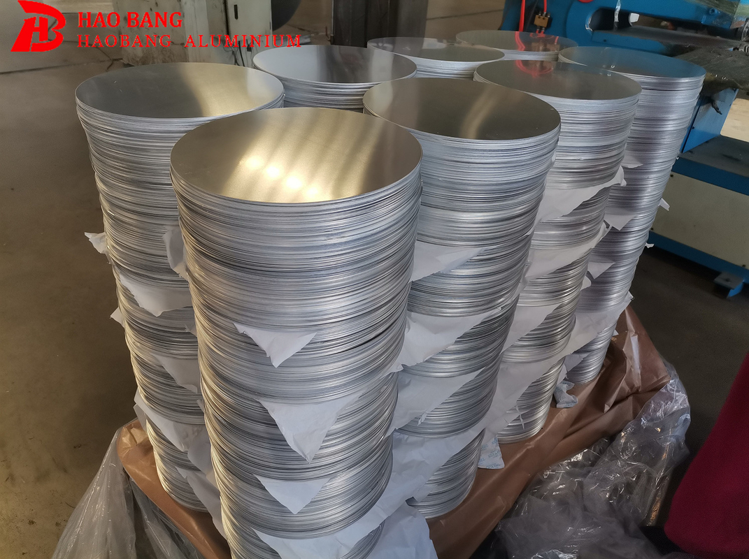 चीन कुकवेयर एल्यूमीनियम डिस्क सर्कल 1100 O H14 H24 मोटाई 0.3-3 मिमी के साथ