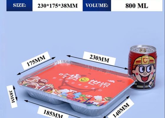 खानपान उद्योग में खाद्य ग्रेड एल्यूमीनियम लंच बॉक्स के लिए उपयुक्त, अनुकूलित सेवा, दस से अधिक वर्षों के पेशेवर कारखाने समर्थन के साथ